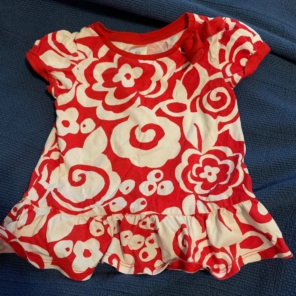 Gymboree Red and White Top - Size 2T